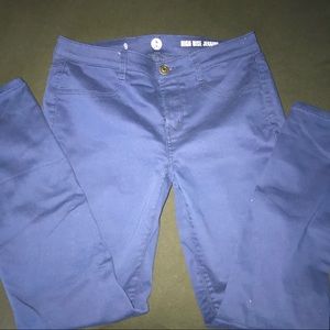 Blue jeggings